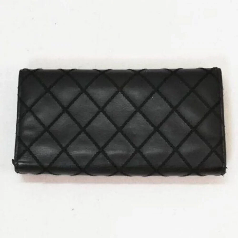 Authentic CHANEL CC Wild Stitch Lambskin Wallet on Chain Shoulder Crossbody - Picture 9 of 15